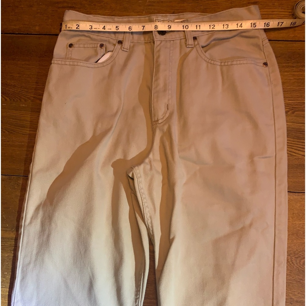 LL Bean beige non stretch pants